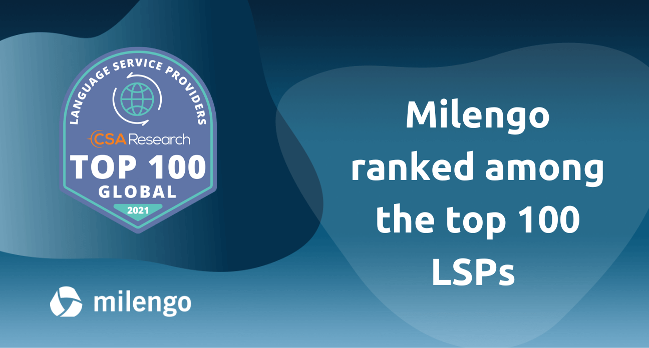 Milengo Recognized Among the 100 Leading LSPs Worldwide